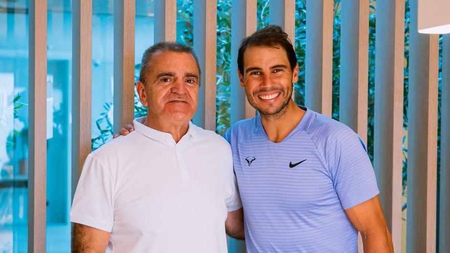 Nadal recibe a José Manuel Franco en su academia