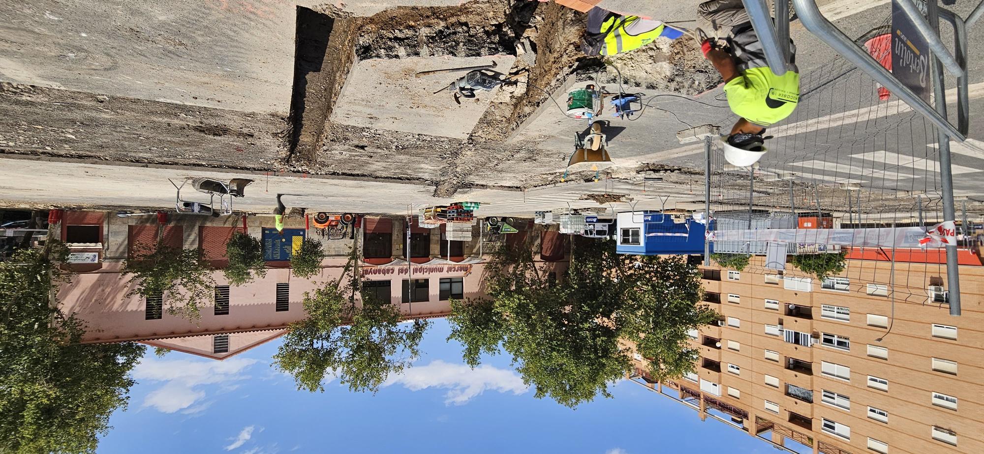 As Marchan Las Obras De Peatonalizacion Del Mercat Del Cabanyal