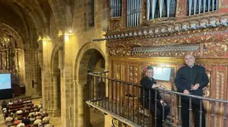 Carlos Paterson e Israel García clausuran el XIV Ciclo de Órgano de Valdediós