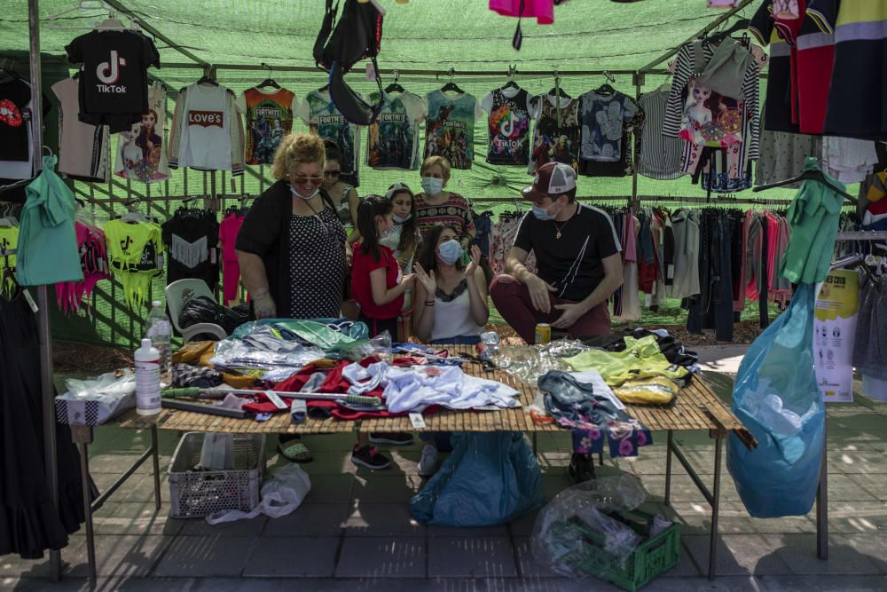 Mercadillo de la nueva normalidad en Zamora