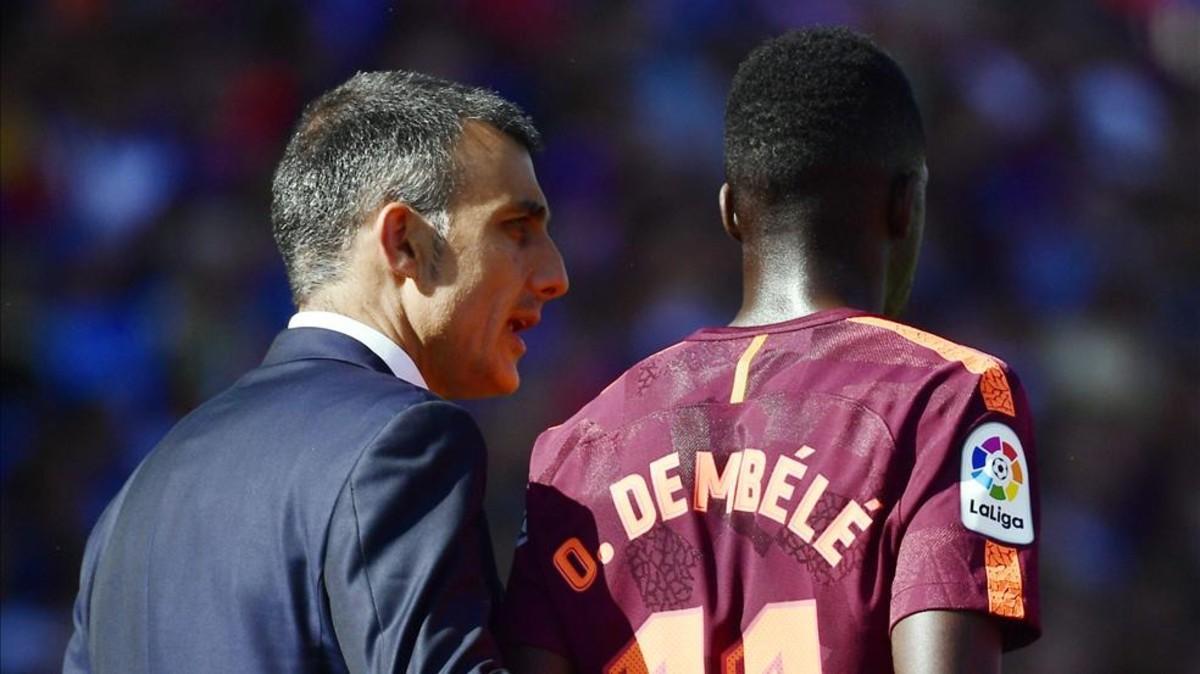 Dembélé evoluciona bien de su lesión