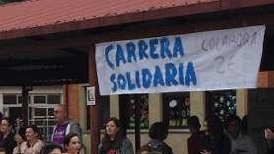 Un momento de la carrera de la categoría alevín femenino.