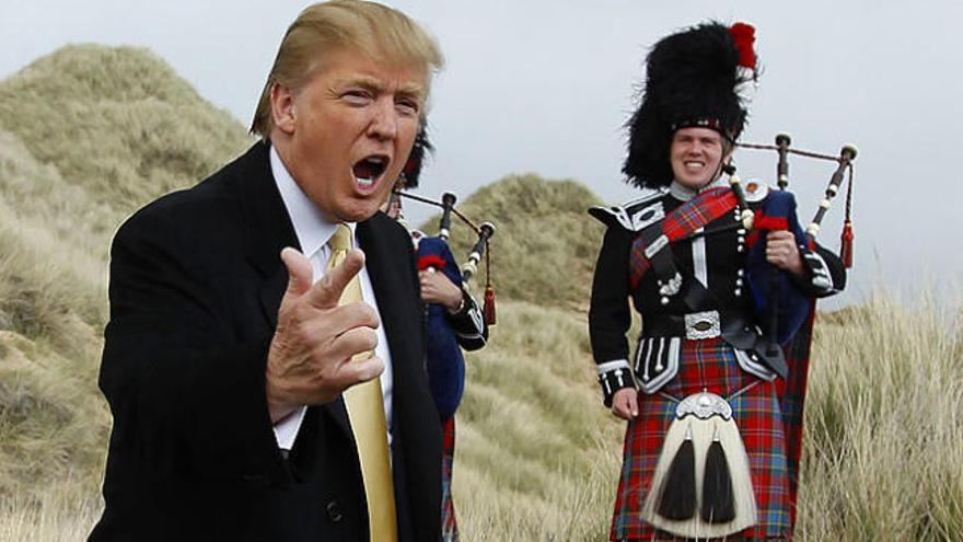 Donald Trump, en Escocia, en 2010.