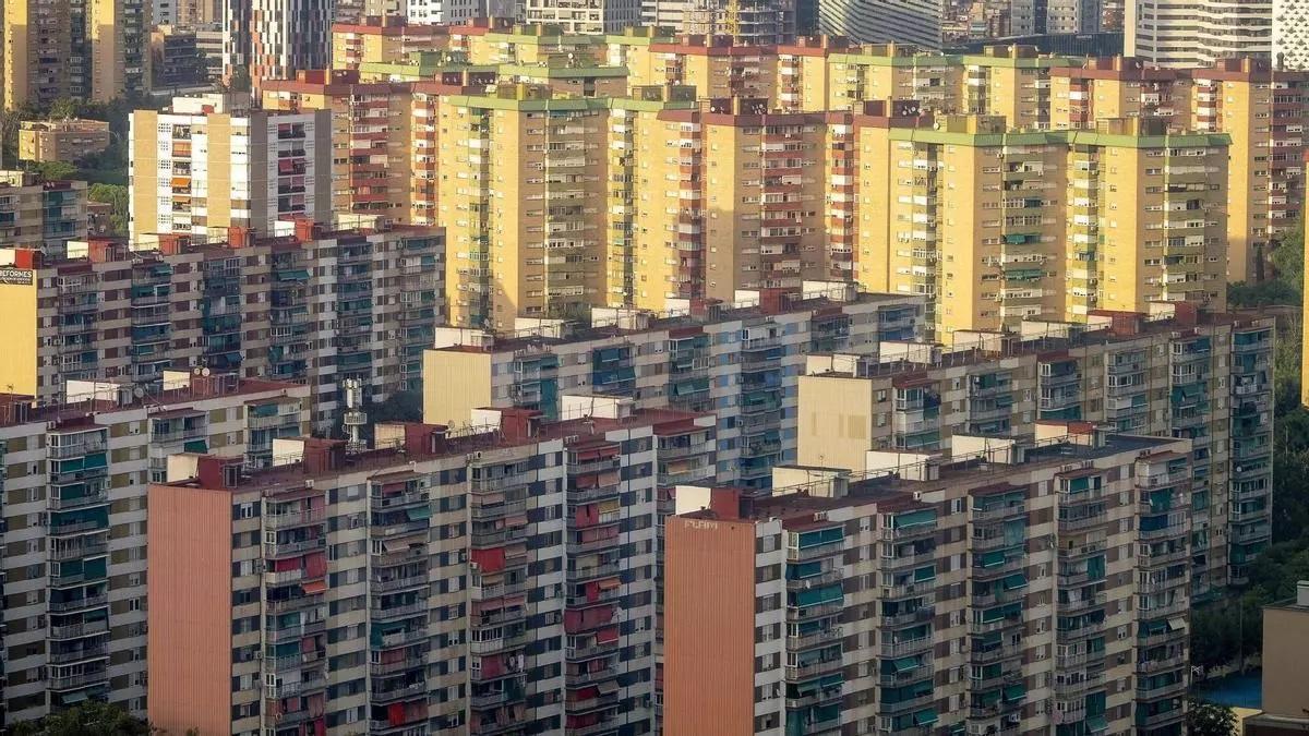 Vistes d'habitatges de Bellvitge