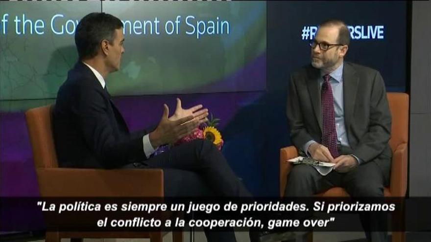 Sánchez: &quot;Si priorizamos el conflicto a la cooperación, game over&quot;