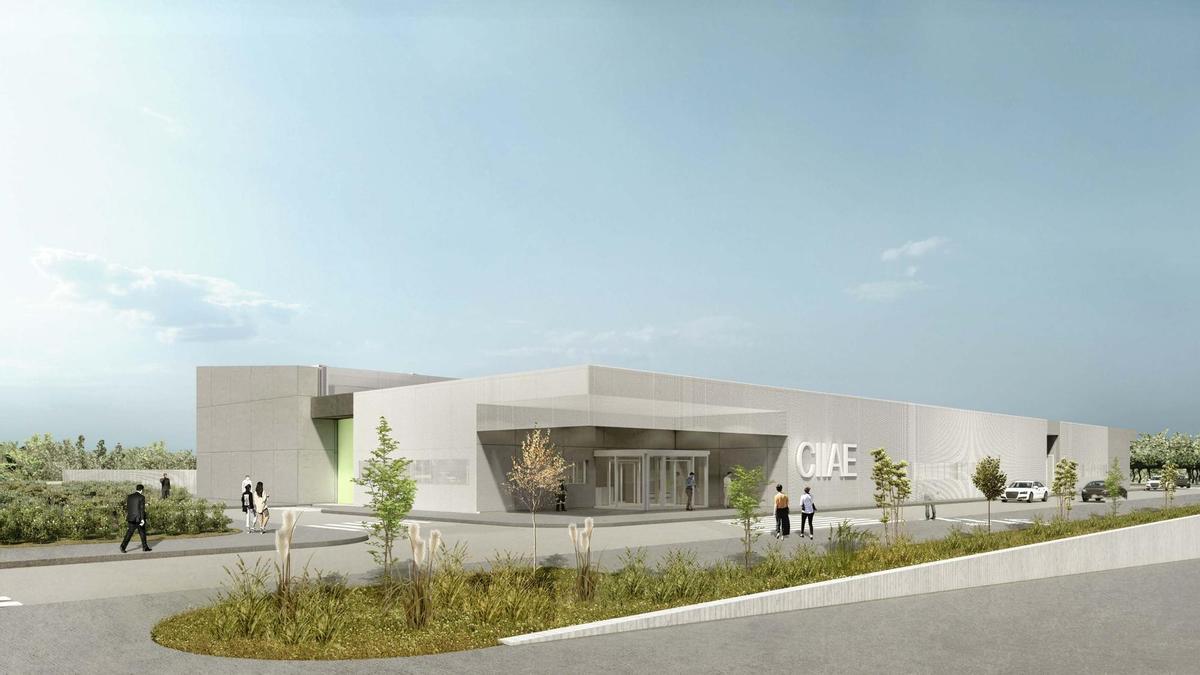 Proyección del edificio de la incubadora de empresas.