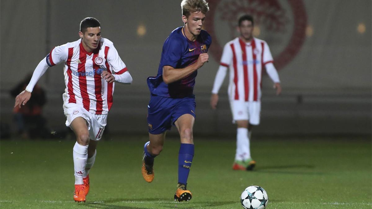 Arnau Comas, en la Youth League