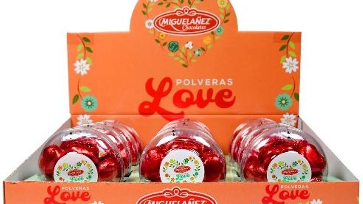 Chocolatinas 'Polvera Love' de Migueláñez