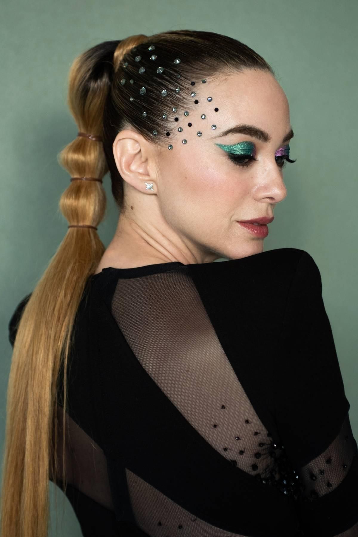 Marta Hazas con maquillaje brillante en el Festival de Málaga