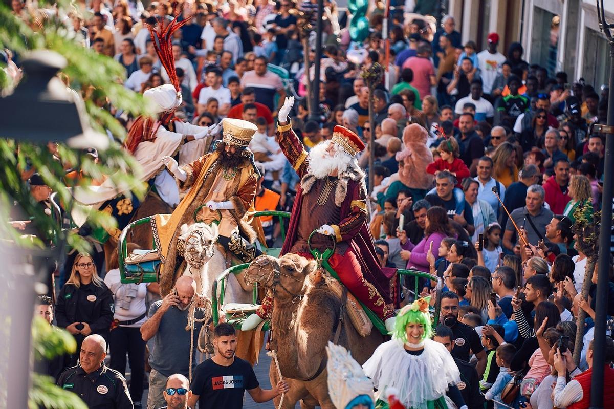 Imagen de la Cabalgata de Reyes de la Villa de Moya.