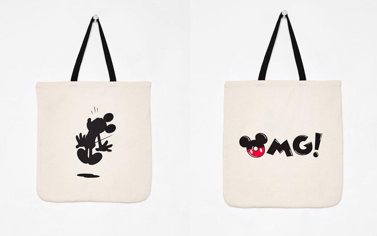 Shopper bag de Mickey Mouse de Bershka. (Precio: 7, 99 euros)