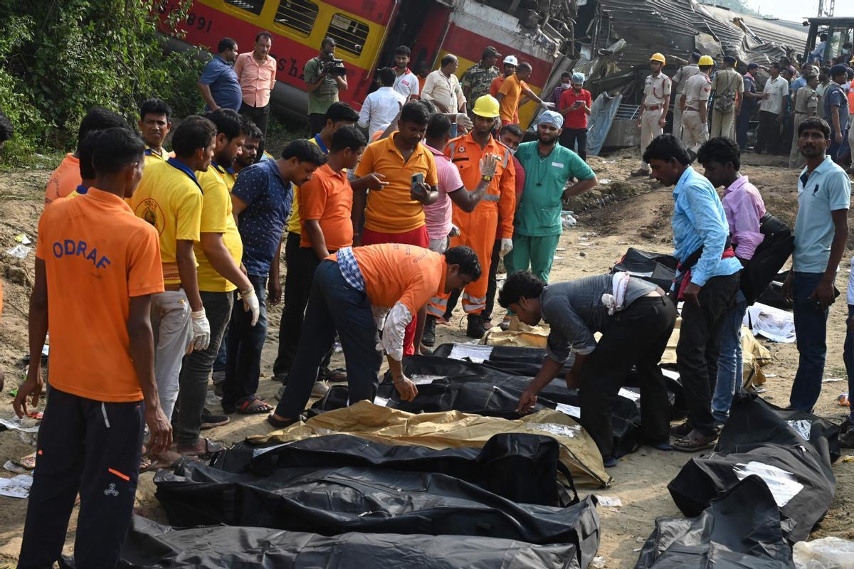 Accidente mortal de tren en la India