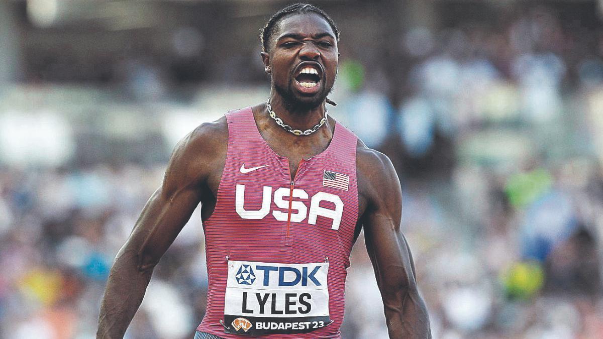 Noah Lyles no tiene rival en el doble hectómetro