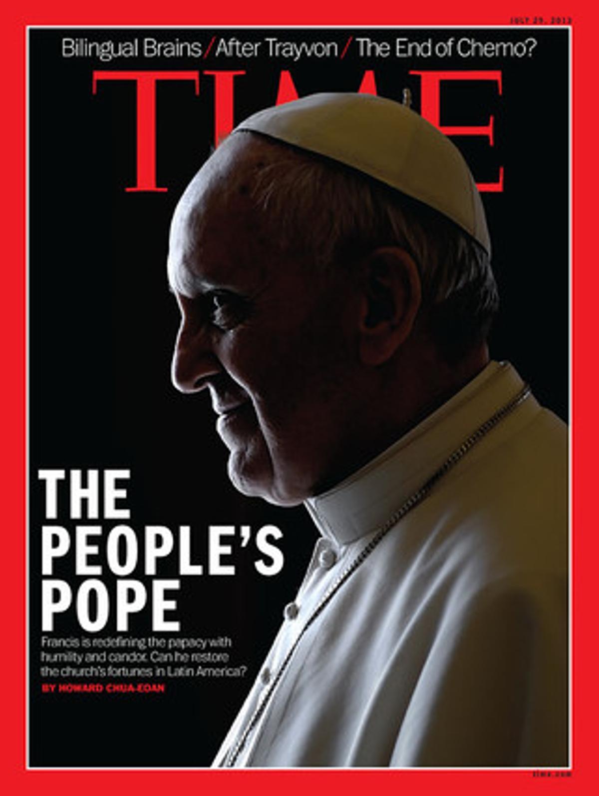 La portada de ’Time’ dedicada al Papa Francesc