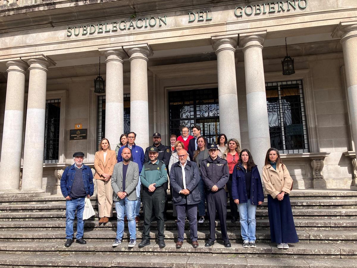 Participantes en el minuto de silencio