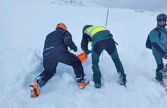 Simulacro de rescate en Pajares