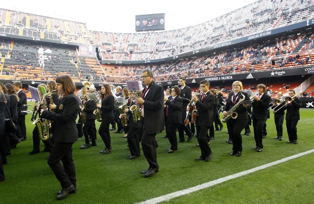 El pasodoble 'Els Poblets' suena en Mestalla