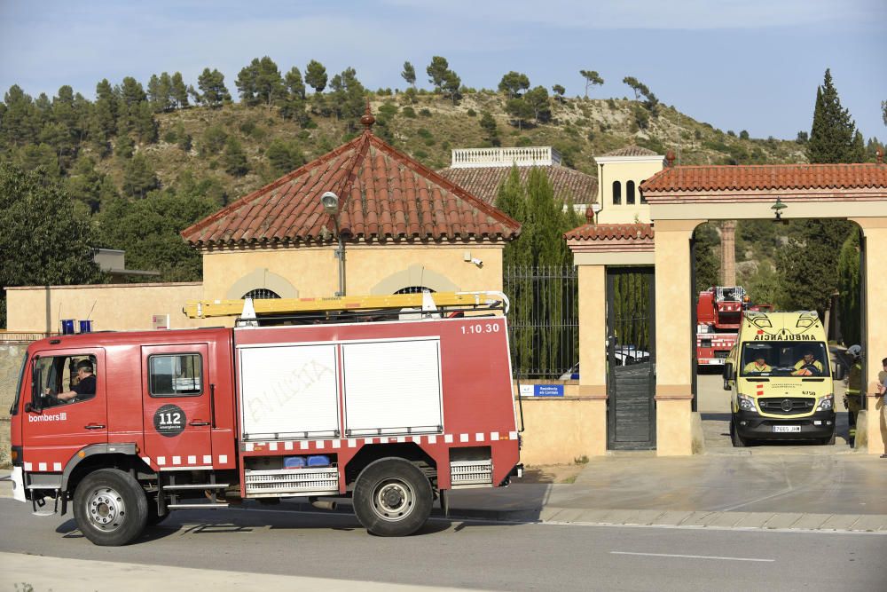 Ensurt a la residència d''Ampans als Comtals per un incendi