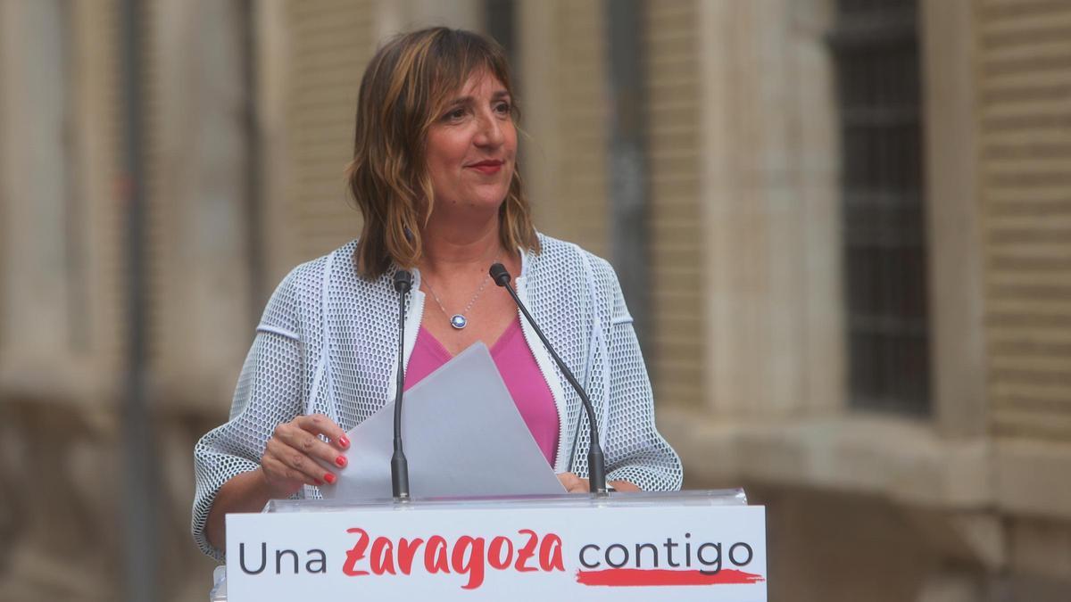 Lola Ranera, candidata del PSOE a la Alcaldía de Zaragoza.
