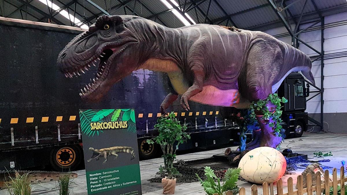 Foto de archivo de una exposición de dinosaurios celebrada en Vigo.