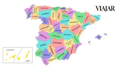 El mapa de España con el pueblo más bonito de cada provincia