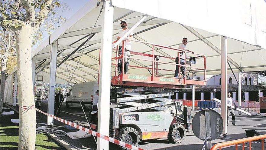 Benicàssim extrema la seguridad en la carpa de Nochevieja y limita el aforo