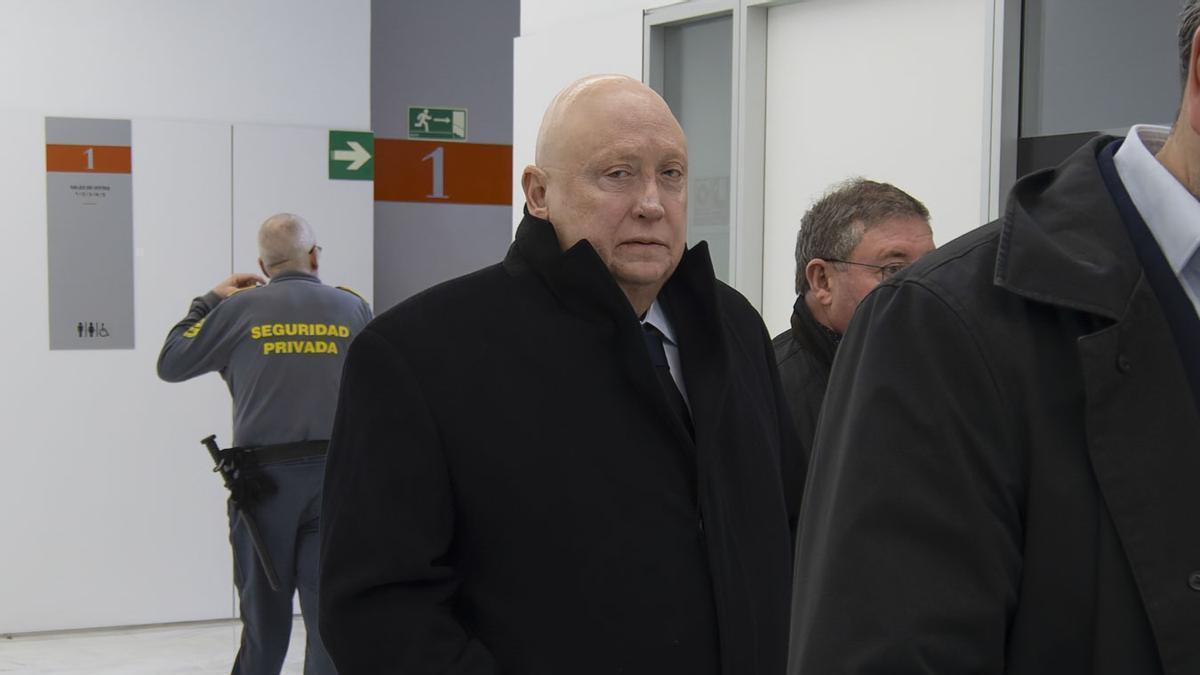 Fernando Samper, presidente de Forestalia, a su salida del Juzgado de Teruel, hace unas semanas.