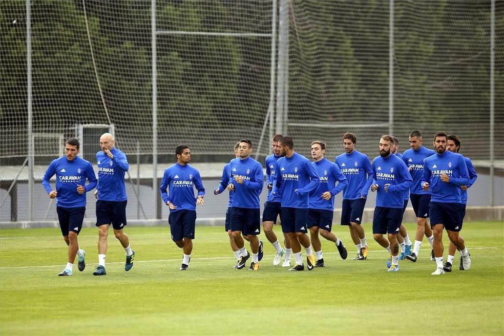 Sesión de entrenamiento del Real Zaragoza