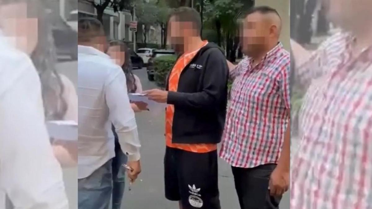Momento de la detención del supuesto pederasta, en México, el pasado ...