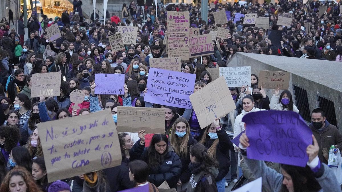 Manifestació del Dia de la Dona del 2022.