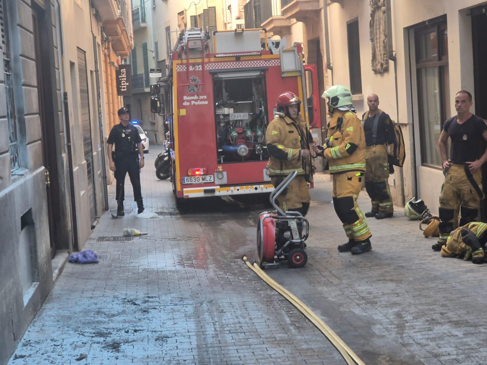 Los dos incendios en Mallorca: en Palma y Can Picafort