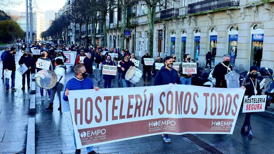 Hosteleros y comerciantes de Vigo vuelven a exigir un rescate ante la Xunta, el Concello y la Diputación