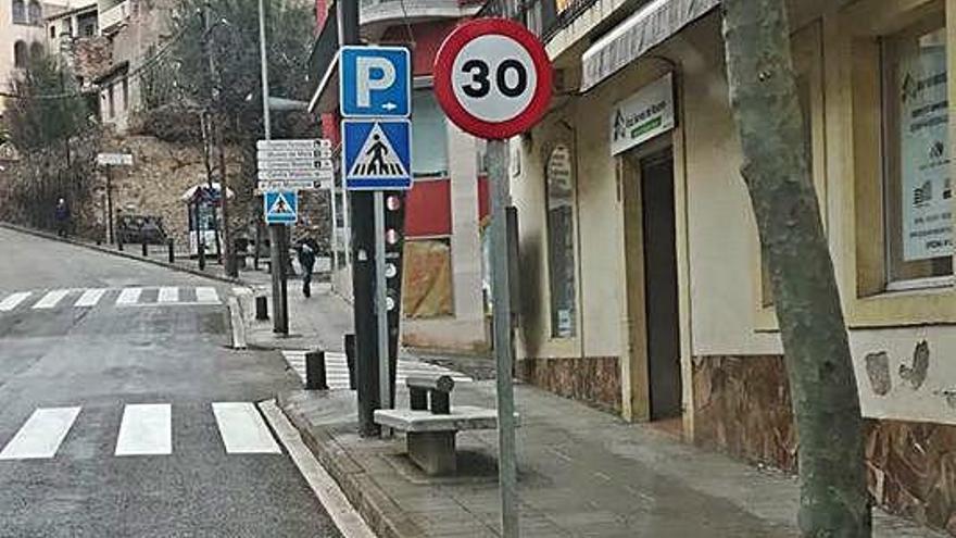 Moià fixa la limitació de 30 km/h a la travessera