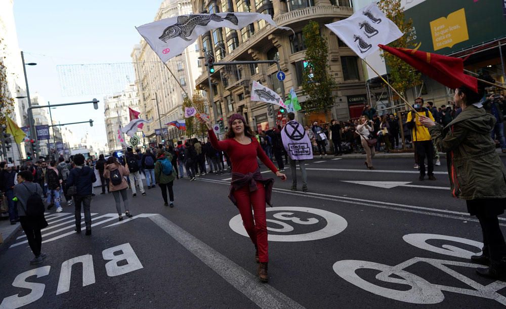 Protesta en Madrid contra el cambio climático