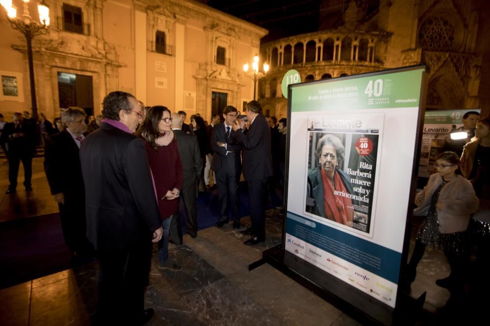 Inauguración de la exposición 'España y Prensa Ibérica: 40 años de historia democrática'