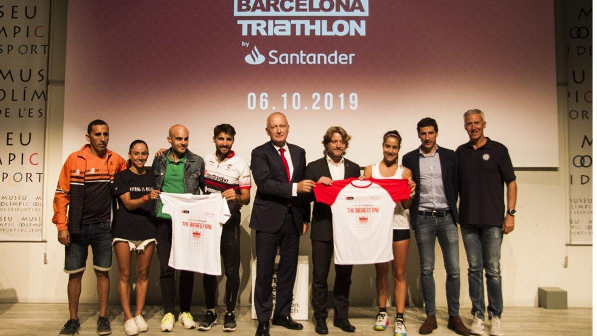 El triatlón de Barcelona, presentado en el Museu Olímpic