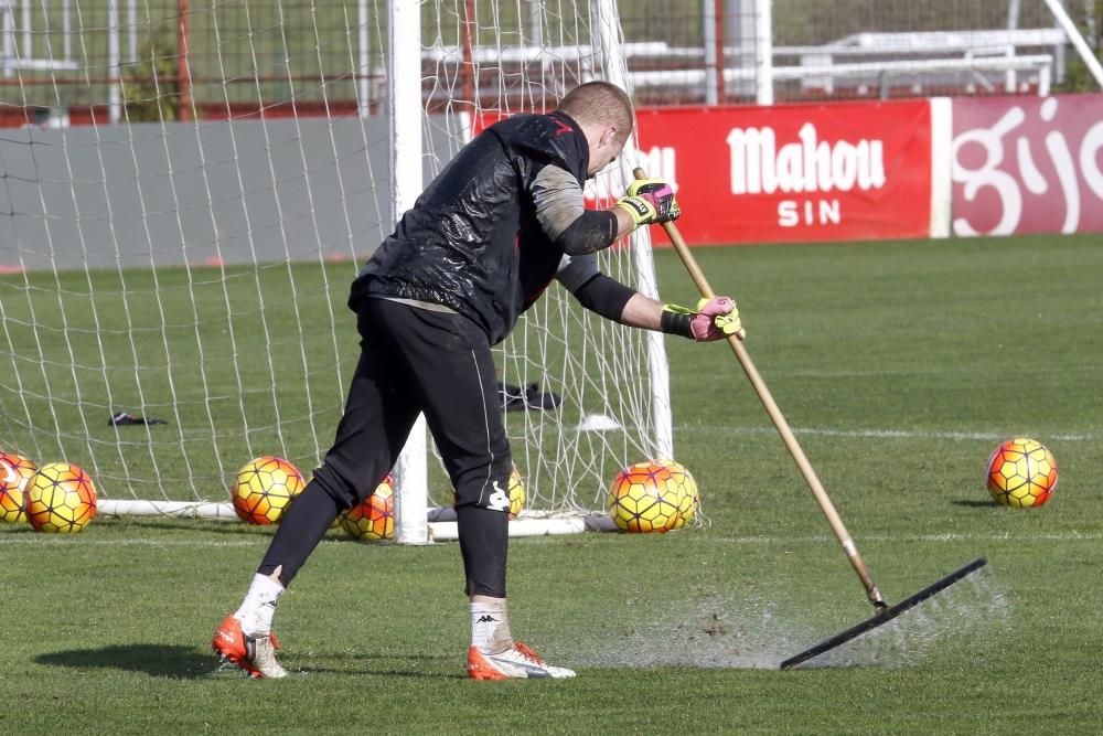 Entrenamiento del Sporting