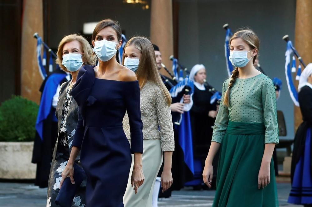 La Reina Letizia, la Reina Sofía, la Princesa Leonor y la Infanta Sofía.