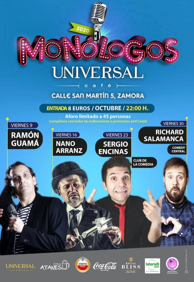 Café Universal. Monólogos octubre 2020