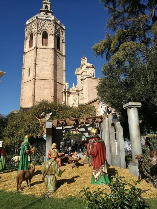 Así es el belén de la Plaza de la Reina