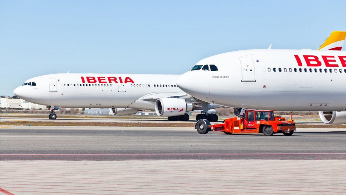 Aviones de Iberia en una imagen de archivo.