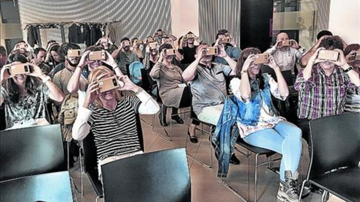 EXPERIENCIA. Taller de realidad virtual con profesores, en Barcelona.