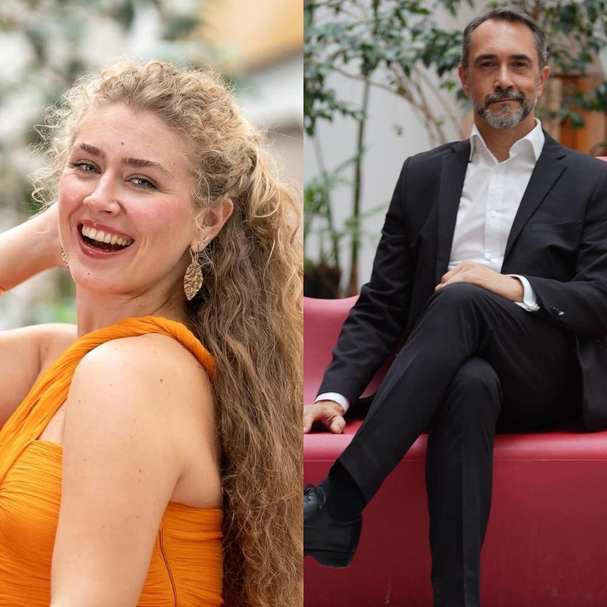 Ana Paula Rada junto a Ricardo Francia.