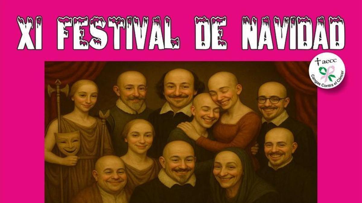 Cartel anunciador del Festival de Navidad.