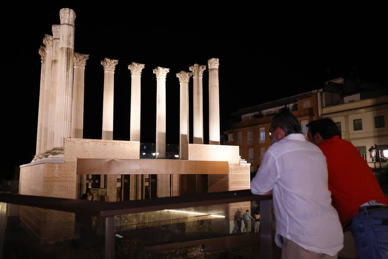 El Templo Romano estrena su nueva iluminación