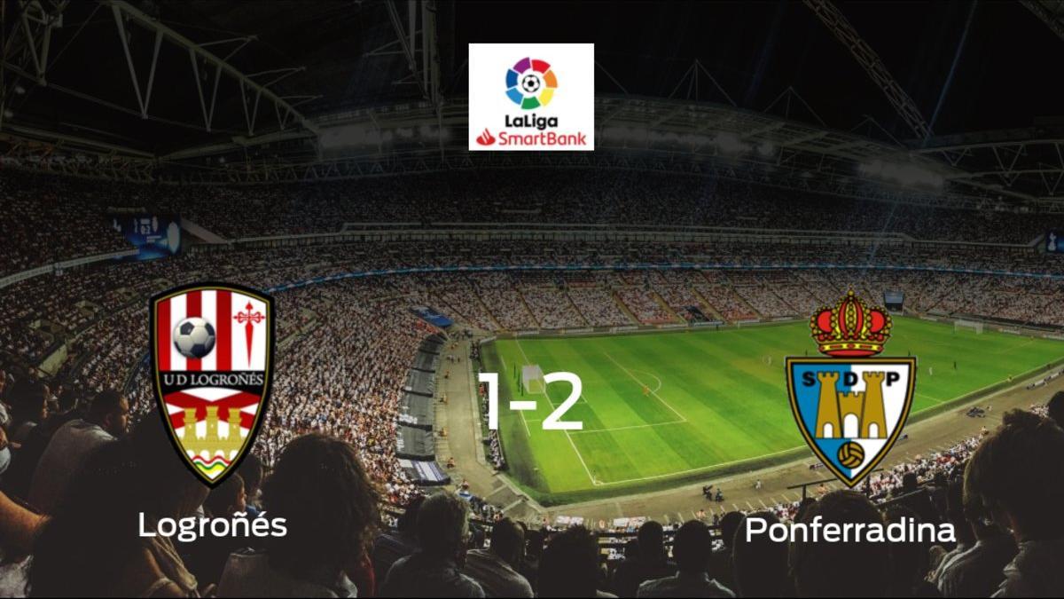 La SD Ponferradina se lleva el triunfo después de derrotar 1-2 al Logroñés