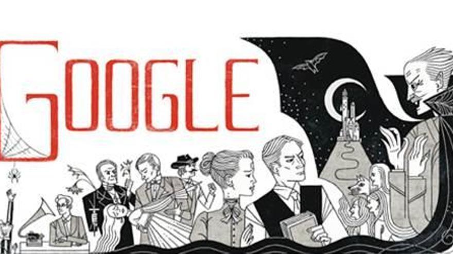 Google dedica su doodle al escritor Bram Stoker