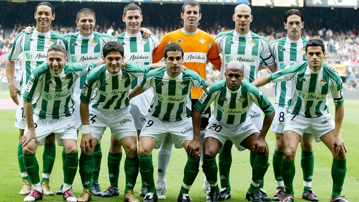 El once inicial del Betis en la final de 2005