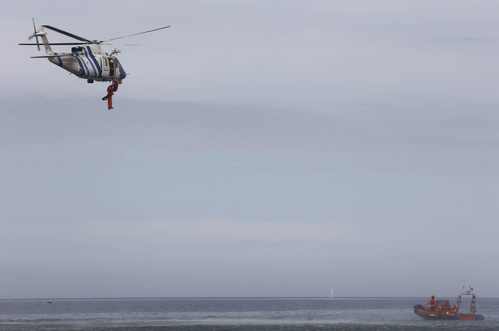 Así fue el rescate de película en Monteferro y Praia América