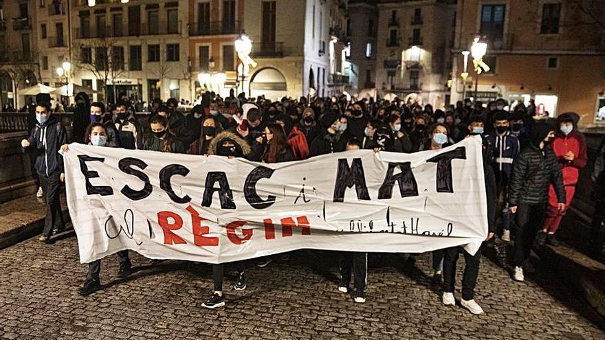 La manifestació d&#039;ahir a Girona.